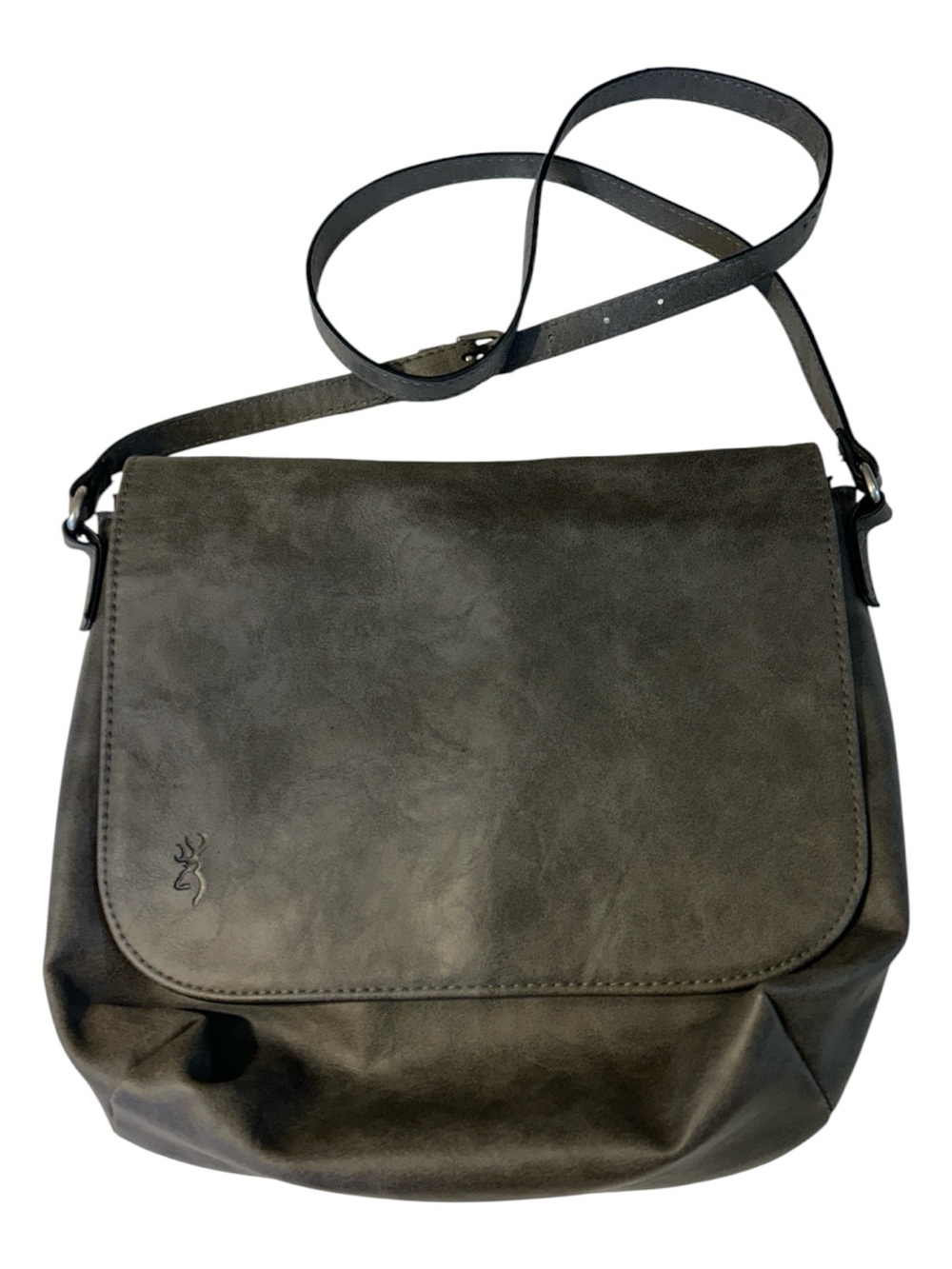 Browning Concealed Carry Purse CCW Gun Handbag Gray Faux Leather Crossbody